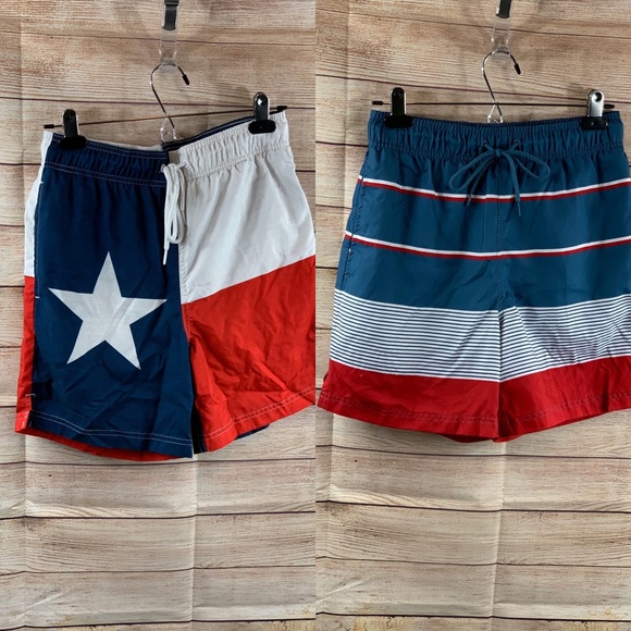 George Other - George Swim Trunks Set of 2 Red/White/Blue